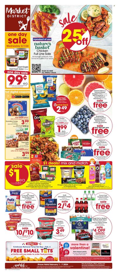 Giant Eagle (OH) Weekly Ad Flyer Specials February 1 to February 7, 2024