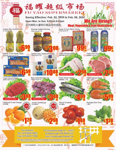 Fu Yao Supermarket Flyer February 2 to 8