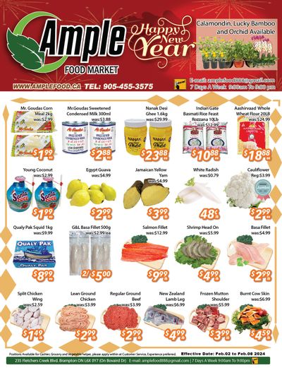Ample Food Market (Brampton) Flyer February 2 to 8