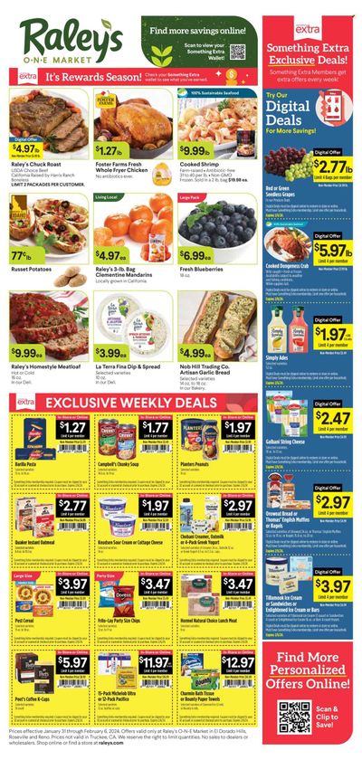 Raley's (CA, NV) Weekly Ad Flyer Specials January 31 to February 6, 2024