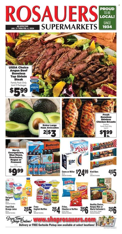 Rosauers (ID, MT, OR, WA) Weekly Ad Flyer Specials January 31 to February 6, 2024