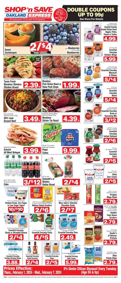 Shop ‘n Save Express (MD, PA, WV) Weekly Ad Flyer Specials February 1 to February 7, 2024