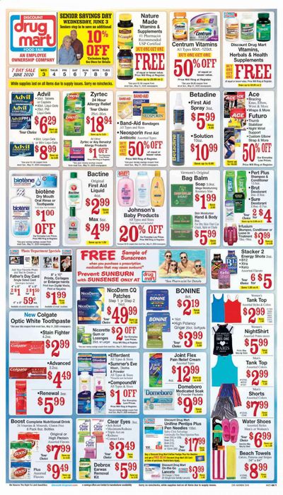 Discount Drug Mart Weekly Ad & Flyer June 3 to 9