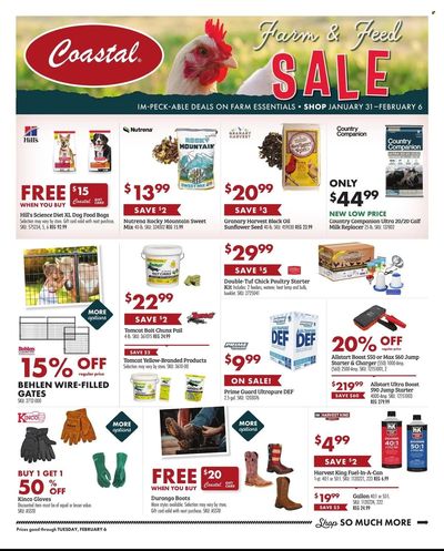 Coastal Farm & Ranch Weekly Ad Flyer Specials January 31 to February 6, 2024 Coastal Farm & Ranch Weekly Ad Flyer Specials January 31 to February 6, 2024