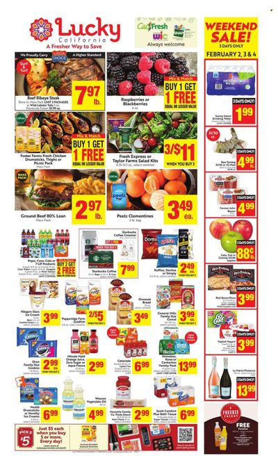 Lucky California Weekly Ad Flyer Specials January 31 to February 6, 2024