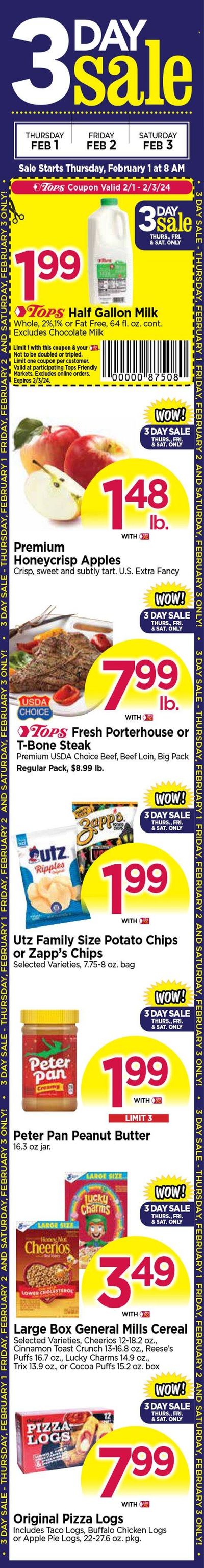 Tops Weekly Ad Flyer Specials February 1 to February 3, 2024