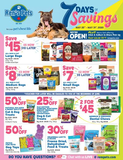 Ren's Pets Depot 7-Day Savings Flyer May 25 to 31
