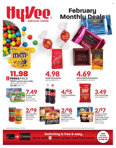 Hy-Vee (IA, IL, MN, MO, SD) Weekly Ad Flyer Specials February 1 to February 29, 2024