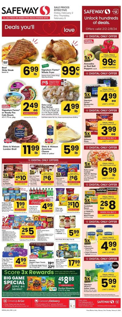 Safeway (DC) Weekly Ad Flyer Specials February 2 to February 8, 2024