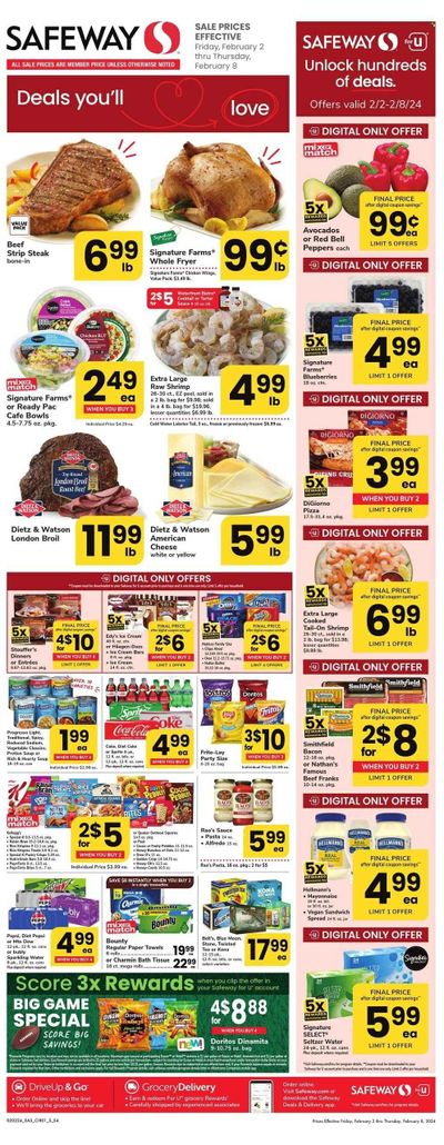 Safeway (DC) Weekly Ad Flyer Specials February 2 to February 8, 2024