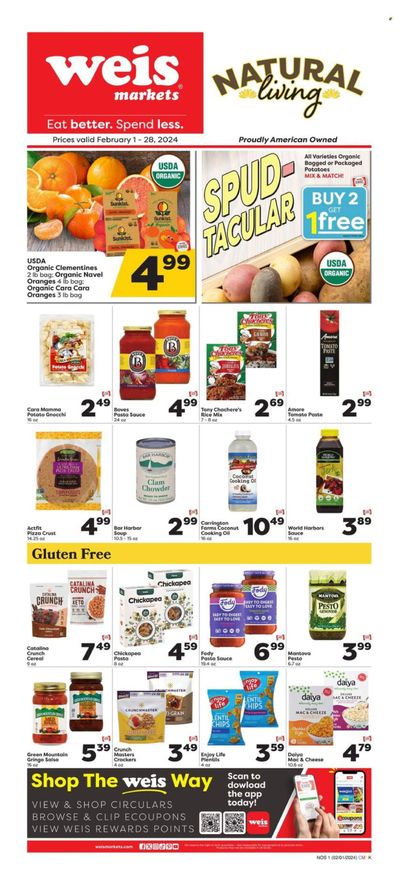 Weis (MD, NY, PA) Weekly Ad Flyer Specials February 1 to February 28, 2024