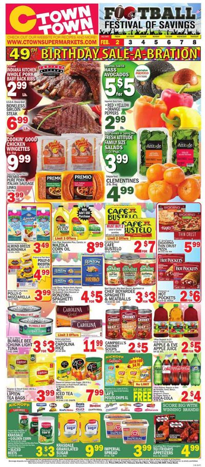C-Town (CT, FL, MA, NJ, NY, PA) Weekly Ad Flyer Specials February 2 to February 8, 2024