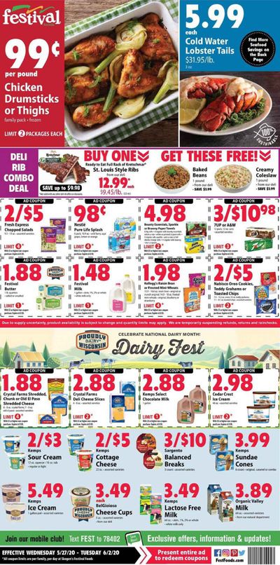 Festival Foods Weekly Ad & Flyer May 27 to June 2