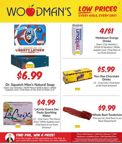 Woodman's Markets (IL, WI) Weekly Ad Flyer Specials February 1 to February 7, 2024