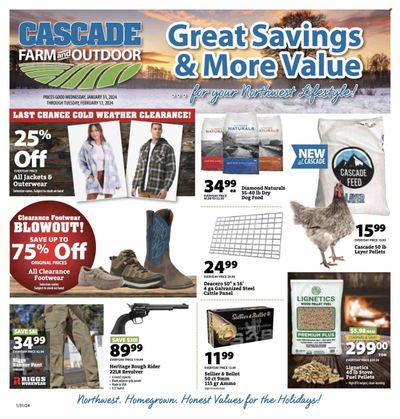 Cascade Farm And Outdoor (OR, WA) Weekly Ad Flyer Specials January 31 to February 13, 2024