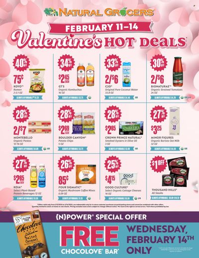 Natural Grocers Weekly Ad Flyer Specials February 11 to February 14, 2024