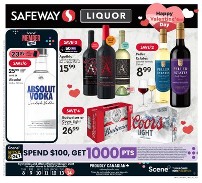 Safeway (BC) Liquor Flyer February 8 to 14