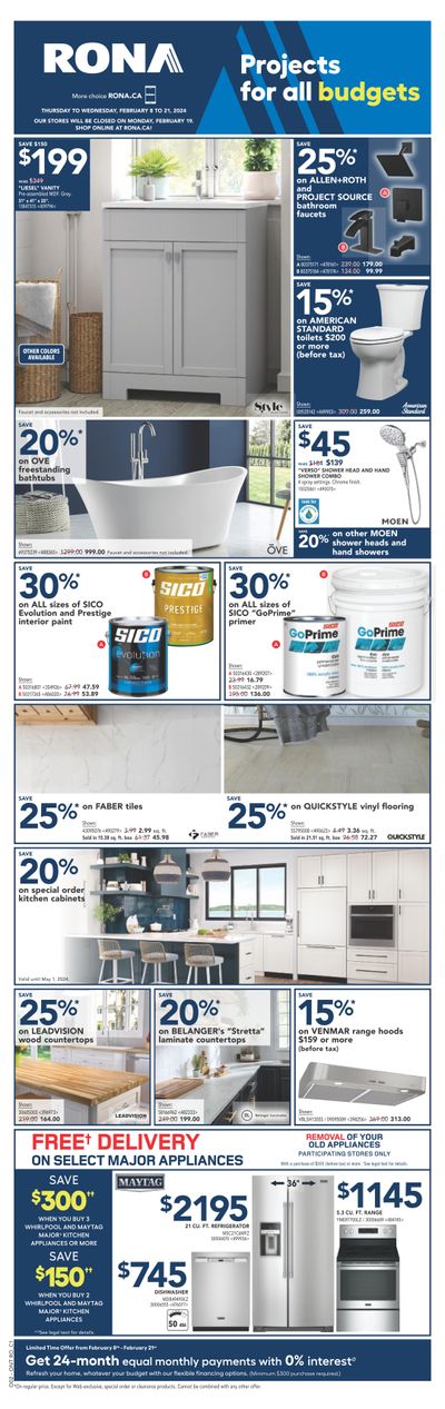 Rona (ON) Flyer February 8 to 21