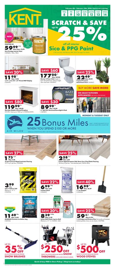 Kent Building Supplies Flyer February 8 to 14