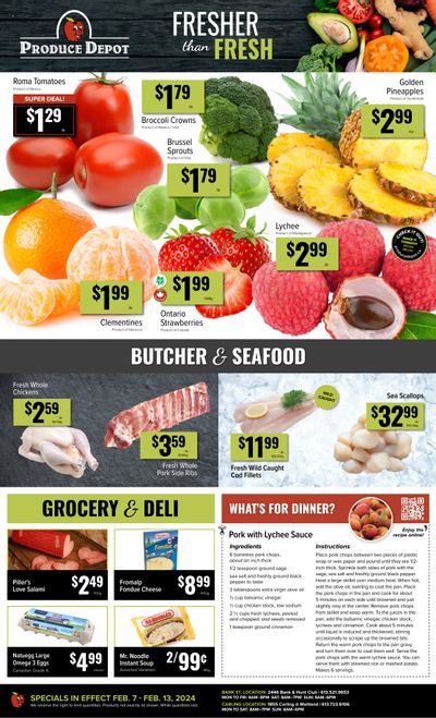 Produce Depot Flyer February 7 to 13