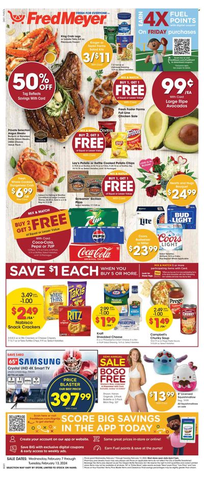Fred Meyer (WA) Weekly Ad Flyer Specials February 7 to February 13, 2024