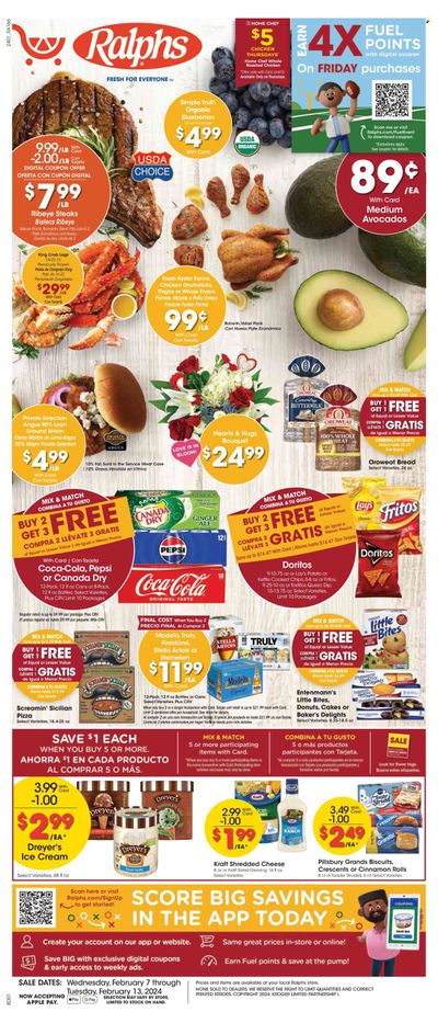 Ralphs (CA) Weekly Ad Flyer Specials February 7 to February 13, 2024