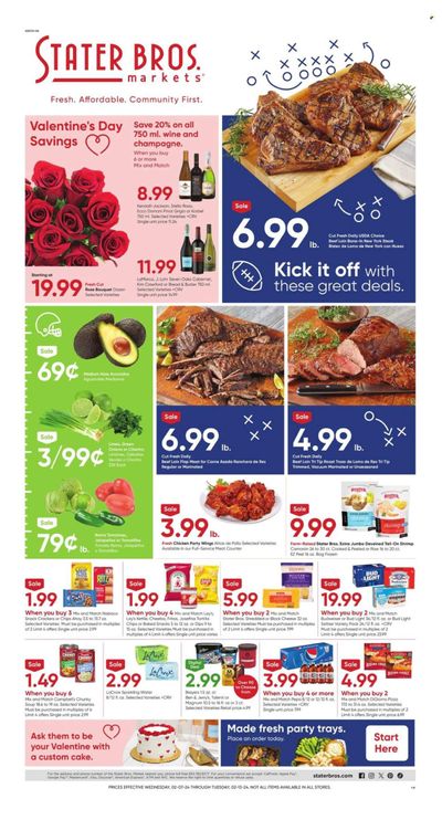 Stater Bros. (CA) Weekly Ad Flyer Specials February 7 to February 13, 2024