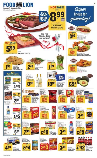 Food Lion (NC) Weekly Ad Flyer Specials February 7 to February 13, 2024