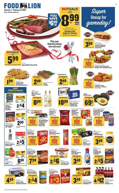 Food Lion (NC) Weekly Ad Flyer Specials February 7 to February 13, 2024