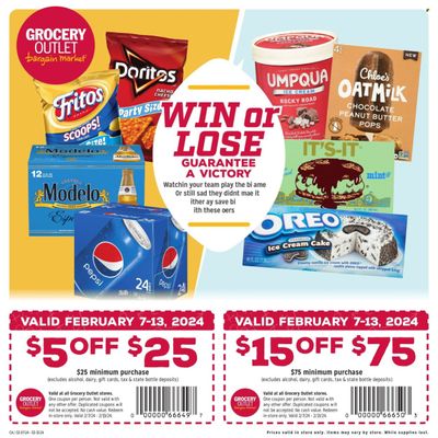 Grocery Outlet (CA, ID, OR, PA, WA) Weekly Ad Flyer Specials February 7 to February 13, 2024
