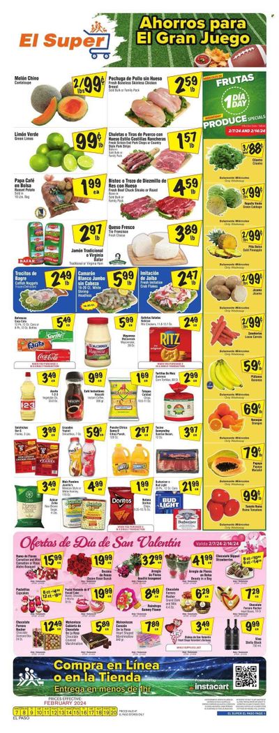 El Super (TX) Weekly Ad Flyer Specials February 7 to February 13, 2024