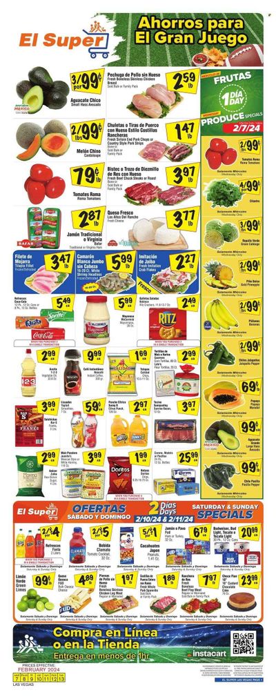 El Super (NV) Weekly Ad Flyer Specials February 7 to February 13, 2024