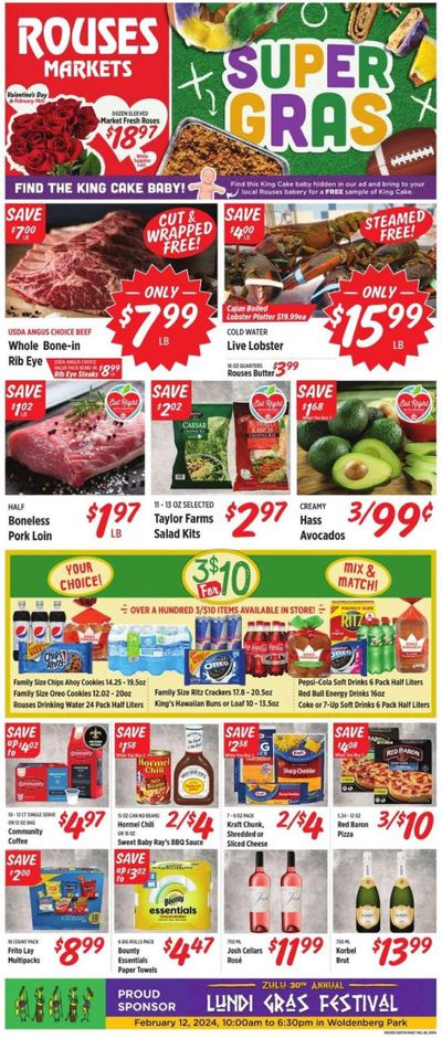 Rouses Markets (LA) Weekly Ad Flyer Specials February 7 to February 14, 2024