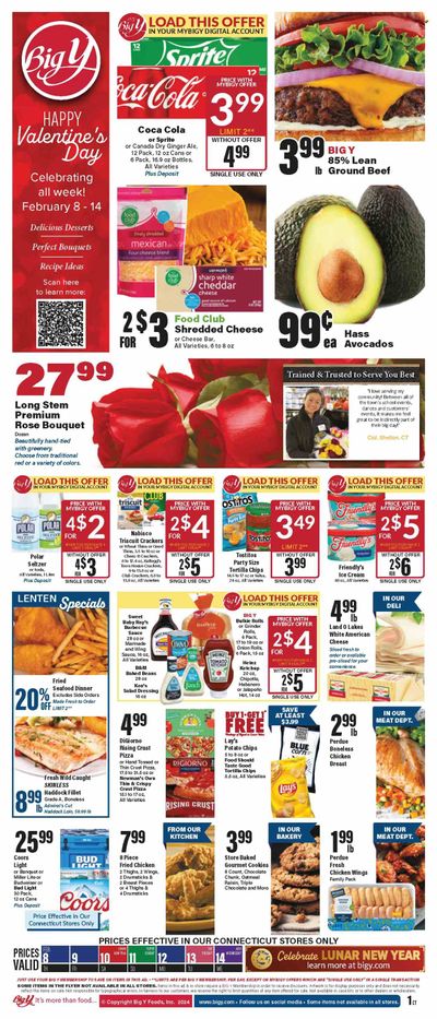 Big Y (CT) Weekly Ad Flyer Specials February 8 to February 14, 2024