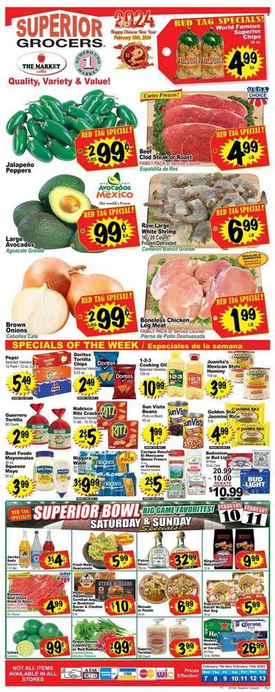 Superior Grocers (CA) Weekly Ad Flyer Specials February 7 to February 13, 2024