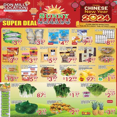 Sunny Foodmart (Don Mills) Flyer February 9 to 15