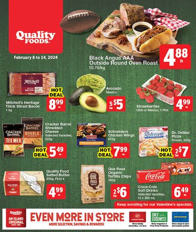 Quality Foods Flyer February 8 to 14