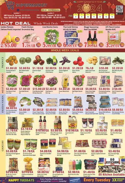 88 Supermarket Flyer February 8 to 14