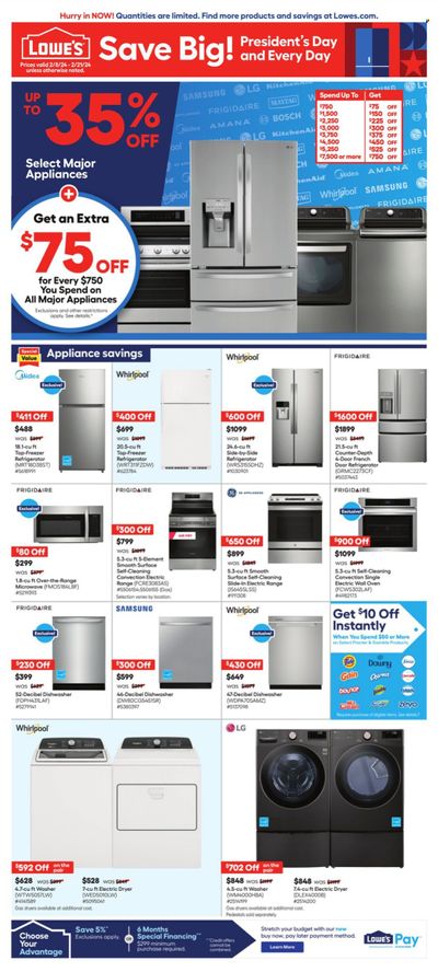 Lowe's Weekly Ad Flyer Specials February 8 to February 21, 2024