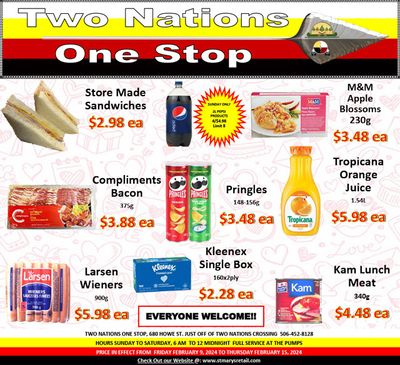 Two Nations One Stop Flyer February 9 to 15