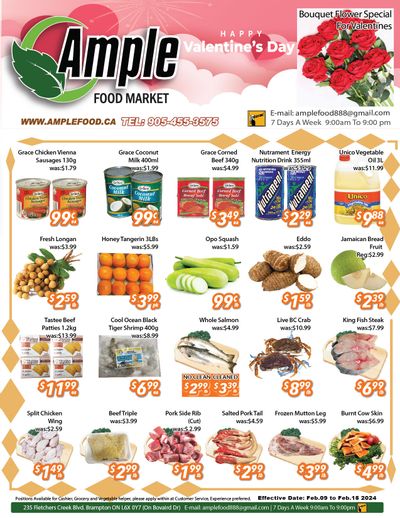 Ample Food Market (Brampton) Flyer February 9 to 15
