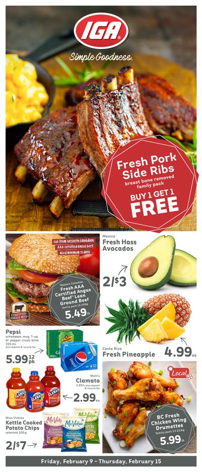 IGA Stores of BC Flyer February 9 to 15