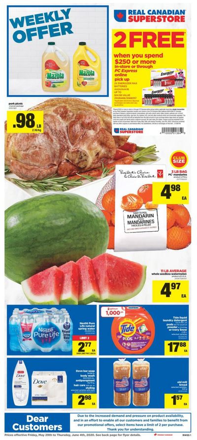 Real Canadian Superstore (West) Flyer May 29 to June 4