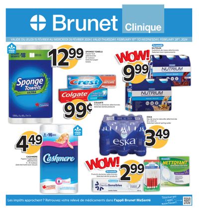 Brunet Clinique Flyer February 15 to 28