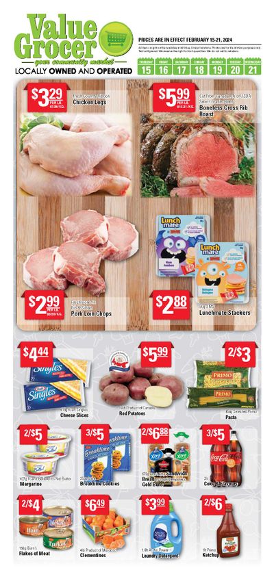 Value Grocer Flyer February 15 to 21