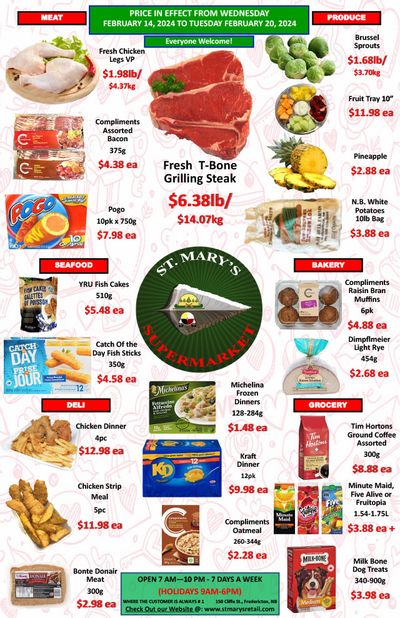 St. Mary's Supermarket Flyer February 14 to 20