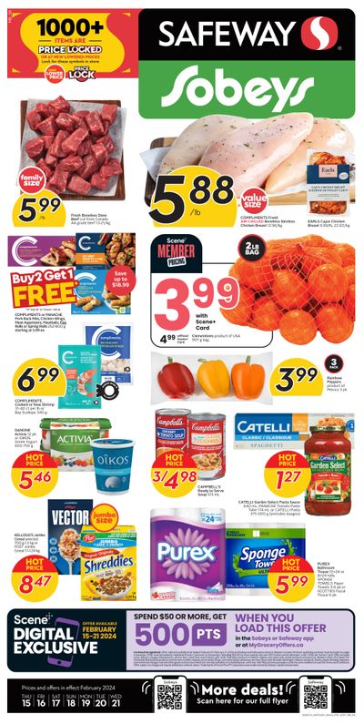 Sobeys/Safeway (SK & MB) Flyer February 15 to 21