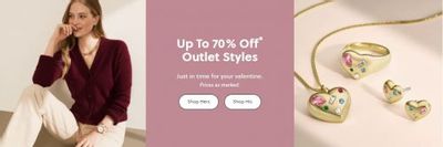 Fossil & Fossil Outlet Canada: 30% off Full Price Styles and up to 70% off Outlet Styles