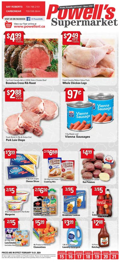 Powell's Supermarket Flyer February 15 to 21