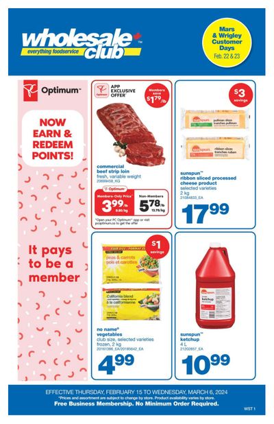 Wholesale Club (West) Flyer February 15 to March 6
